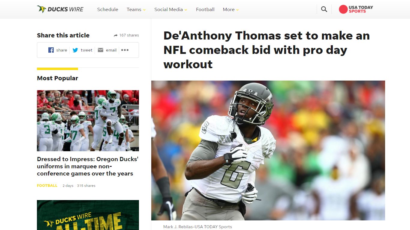 De'Anthony Thomas set to make an NFL comeback bid with Pro Day workout